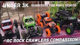 Rock Crawlers Comparison | Under 3k | #rccar #rc #remotecontrol #hobby #toys