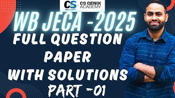 JECA 2025 Full Question Paper Solutions | Part 1: Detailed Answers & Explanations