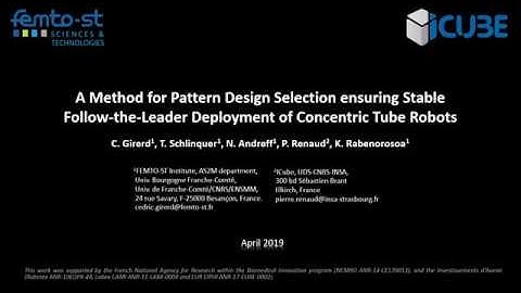 Stable deployement of concentric tube robots