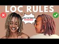 Loc Rules EVERYONE Should Learn Once And For ALL (Two Strand Twist Starter Locs + Dreads on 4C Hair)