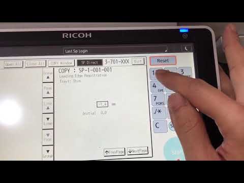 Ricoh Reset Fusing