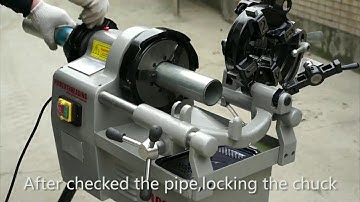 HZND Pipe Threading machine 50AFET - Operation