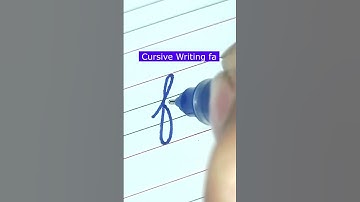 How to write small letter fa | Cursive writing a to z #cursivewriting #handwriting  #shorts