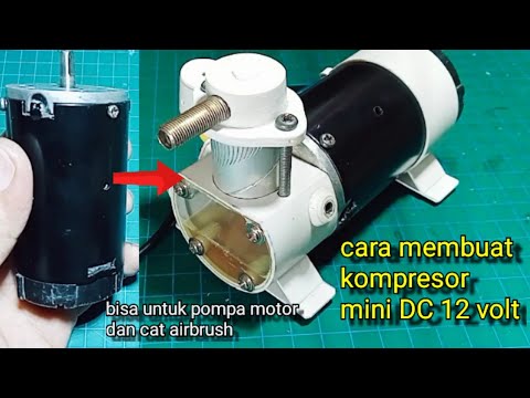 cara membuat kompresor mini dari dinamo bekas