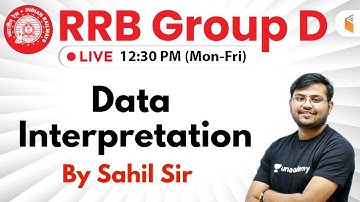 12:30 PM - RRB Group D 2019 | Maths by Sahil Sir | Data Interpretation