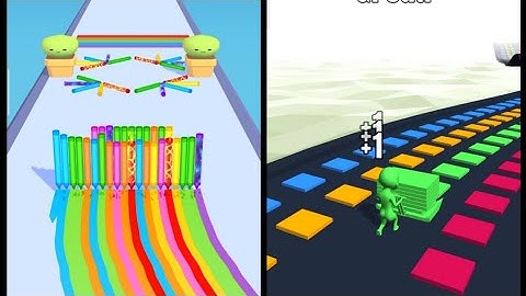 Pencil Rush 3D vs Stack Colors : All Levels Gameplay - New Update Android, iOS