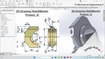 Designing and Creating a Precision Connecting Rod Part 2 #solidworks #autocad #automobile #3d