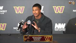 Hear From Washington Commanders LB Sonny Styles | Commanders vs. Seahawks (9-27-2026)  Week 3