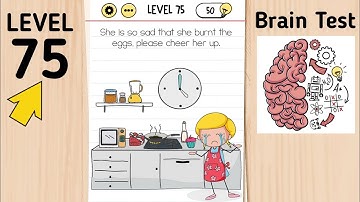 Brain Test Level 75 She Is So Sad That She Burnt The Eggs, Please Cheer Her Up.