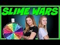 SLIME WARS MYSTERY WHEEL OF SLIME CHALLENGE | Taylor and Vanessa