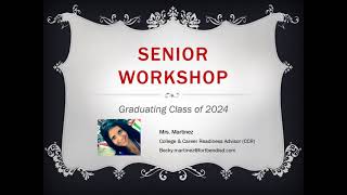 Details Senior Workshop 2024 Update
