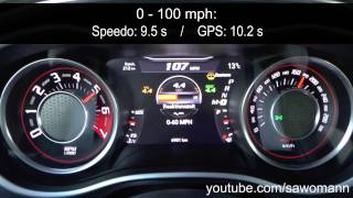 2015 Dodge Challenger SRT 8 392 6.4 Hemi 0-100 km/h, 0-100 mph & 0-200 km/h Acceleration GPS