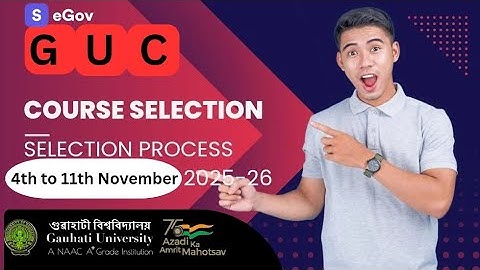 🏫 How to Register for College Courses Under Gauhati University | Full Guide #2025