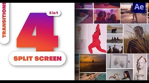 Multiscreen Transitions - 4 Split Screen - Vol. 07 | After Effects template - Envato elements