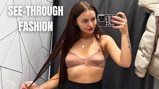 See-Through Try On Haul | Transparent Lingerie and Clothes | Try-On Haul At The Mall