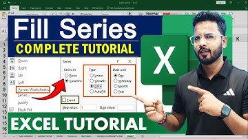 Excel Tutorial For Beginners : Fill Series Complete Tutorial | Microsoft Excel
