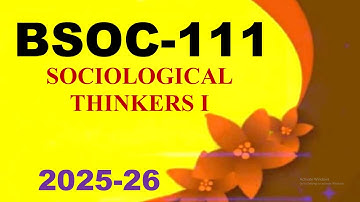 IGNOU BSOC-111 Solved Assignment English Medium 2025-26 For July 2025 and January 2026 Session