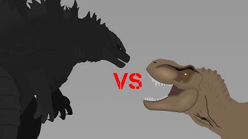 Godzilla vs Trex (Sticknodes animation)