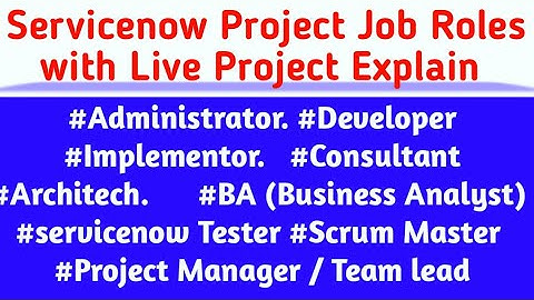 ServiceNow Job Roles Explain with Live Project #servicenow #skfacts #servicenow_training