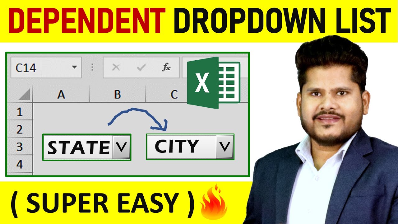 How To Create Dependent Drop Down List In Excel || Best Video || Hindi ...