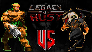 Tyrant vs Vassago - DOOM: Legacy of Rust - Monster Infighting - RETRO ARENA