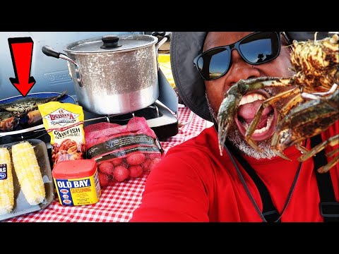 TEXAS CITY DIKE SOLO SURVIVAL CHALLENGE! (Catch & Cook)