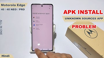 How to turn on apk permission in motorola edge 40 neo | Moto edge 40 me apk install kaise kare