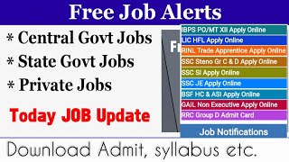 Free Jobs Alert || Latest Notifications || New Jobs ||Download Admit Card screenshot 5