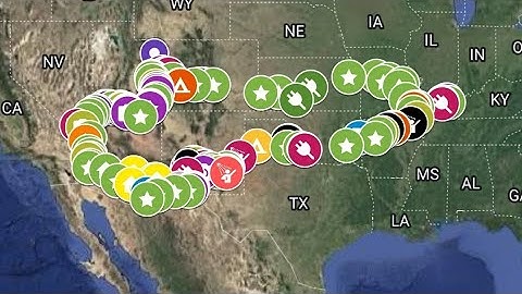 A 3 year journey less than $2k on Google maps. 80+ free campsites, 150+ stops + the Grand Circle
