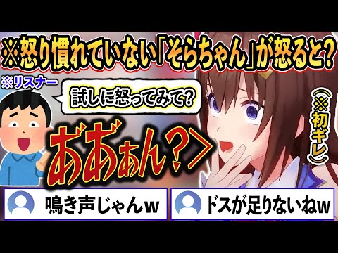 普段から怒り慣れていない"そらちゃん"が、初ギレを試みた結果、可愛い鳴き声になるww【ときのそら/ホロライブ/ホロライブ切り抜き/vtuber】