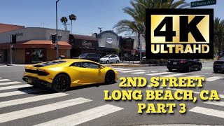 2nd St Long Beach California Pt 3 4K Virtual Video Walking Tour Legends Bar Dum Live