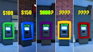 How much each ATM gives you in OHIO ROBLOX