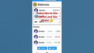 How to End sleeping and Earn Dream to Earn token ( Withdrawal and Earning Proof) #money #dream #seo