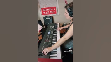 Thumbnail of “Call Me” by Blondie synth solo! 🎹⚡️ #shorts #synthesizer #piano