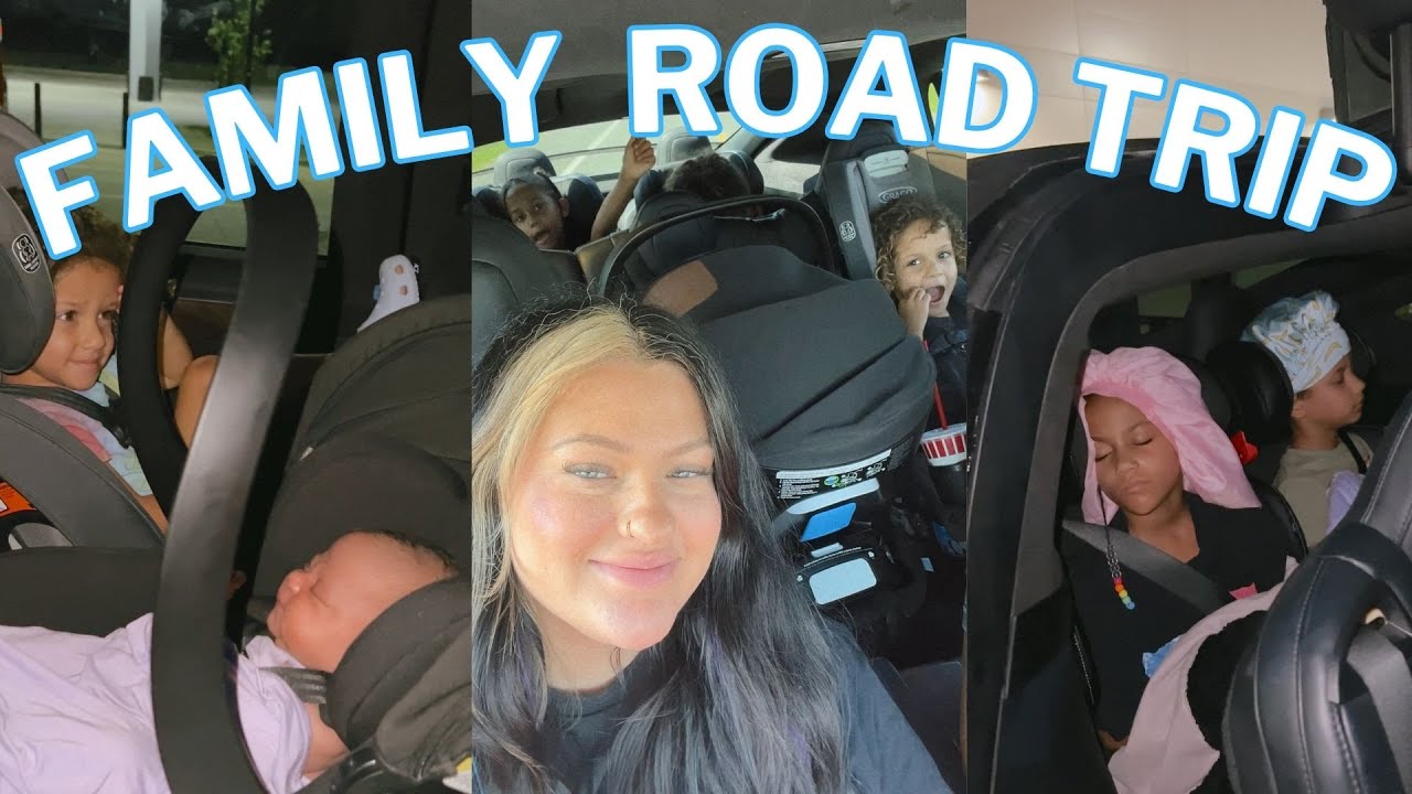 our first FAMILY ROAD TRIP with our NEWBORN - YouTube