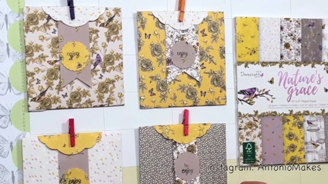 Tea bag holder envelopes punch board tea bags holder craft fair ideas