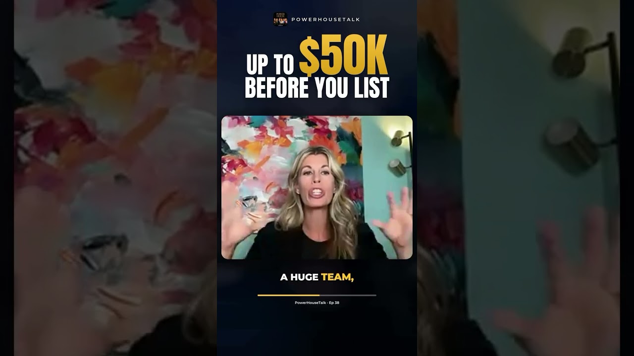 Up to $50K for your sellers before they even list