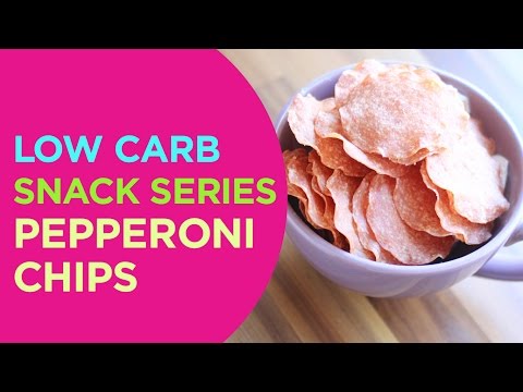 Low Carb SNACK Recipe | Pepperoni Chips