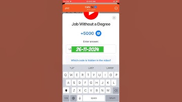 Jop without a Degree +5000 💵 | CATS VIDEO CODE (26-11-2024) #catscode #cats #telegram #fyp #crypto