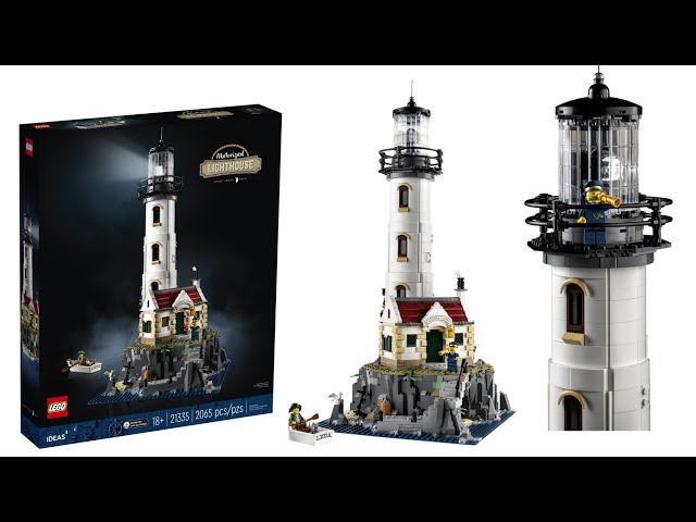 Lego ideas : Le phare motorisé (The motorised lighthouse) 