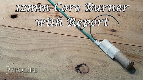 Black Powder Rocket 4oz  - 12mm Core Burner Rocket with Report