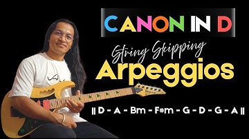 CANON IN D - String Skipping ARPEGGIOS Exercise