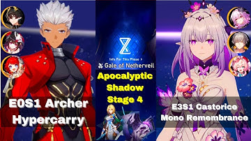 E0S1 Archer & E3S1 Castorice | Apocalyptic Shadow Stage 4 | Honkai: Star Rail V3.6