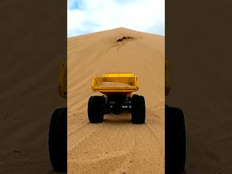 RC Dump Truck Conquers Massive Sand Dunes