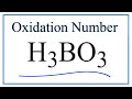 Oxidation States in H3BO3