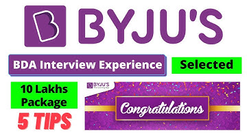 BYJUS Recruitment- Interview Experience for BDA Role 2021 | 10 Lakhs | Latest Work From Home #jobs