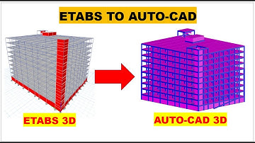 Import ETABS 3D model to AUTO-CAD  #etabs #autocad #design