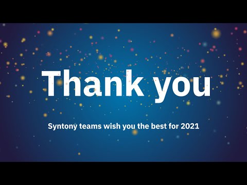 Happy New Year 2021 from Syntony's Teams