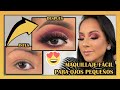 😍 Maquillaje para Ojos PEQUEÑOS Paso a Paso/Semi Cut Crease🔥