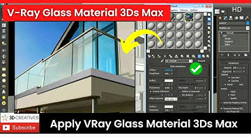 V-Ray Glass Material 3Ds Max Tutorials
